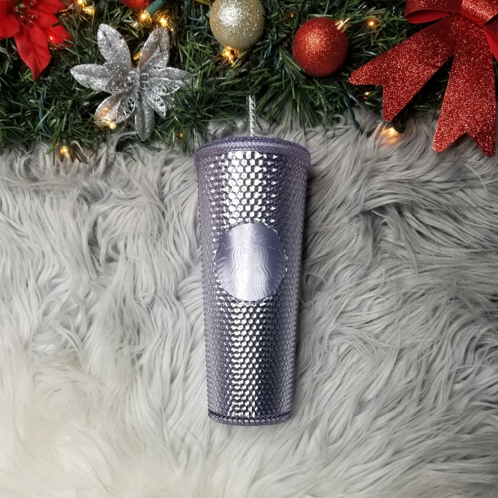 NEW STARBUCKS 2019  Platinum Studded Cup Tumbler